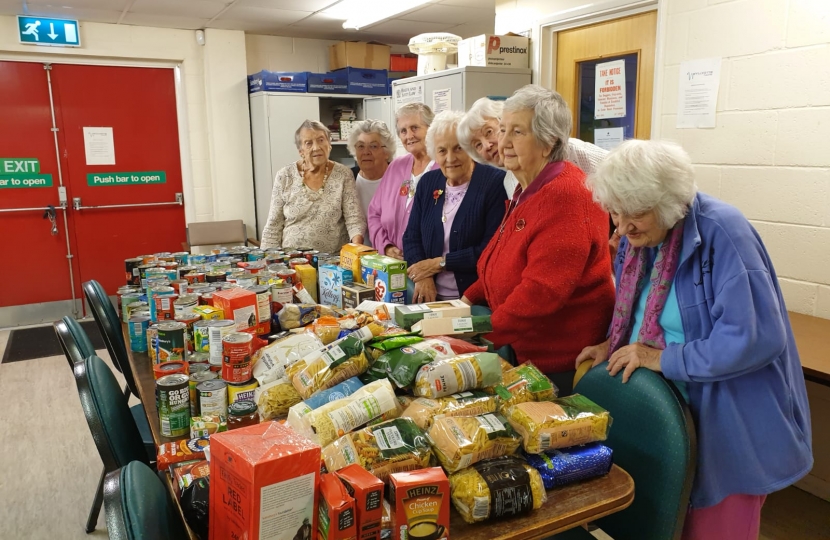 Donated Food to 60plus club